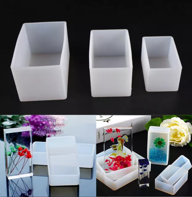 Rectangle Resin Casting Mold Silicone Dried Flower Specimen Epoxy Mould Craft