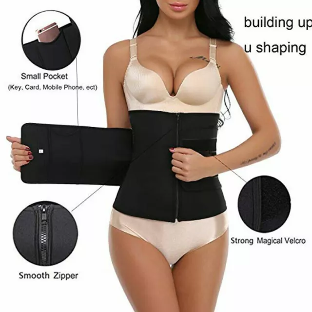 Waist Trainer Cincher Tummy Control Body Shaper Corset Slimming Belt Sport Wrap 2