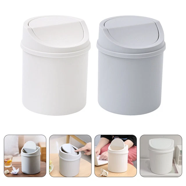 2 pz bidoni della spazzatura in plastica piccoli bidoni della spazzatura cestino da tavolo