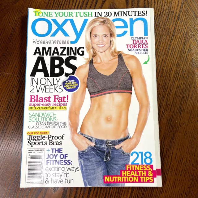 Oxygen Fitness Magazine March 2011 Dara Torres Cover Vol 14 Is 3 No 140 Bodybuil