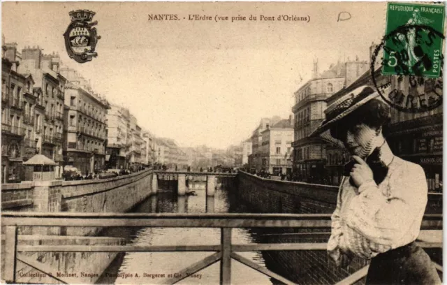 CPA AK NANTES - L'Erdre (view taken from the Pont d'Orleans) (650613)