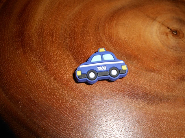 Shoe Charms For Crocs "Cars "   Taxi Blue Car