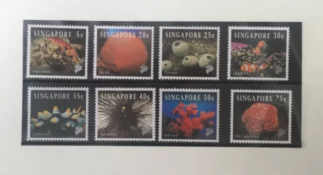 Singapore 1994 Reef Life (1st series) values to 75c on First Day Cover