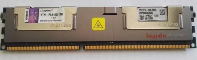 KINGSTON 16 GB PC3 8500R DDR3 Modulo RAM Reg ECC - kth-pl310q/16G