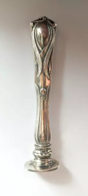 Sceaux A Cacheter Époque Art Nouveau En Argent Massif.