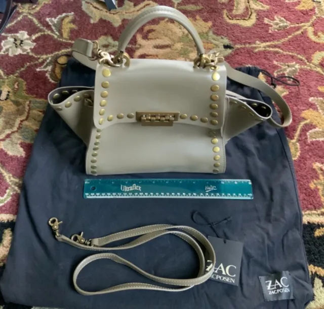 zac zac posen 3 WAYS bag lightly used 100% authentic smooth leather w/ dust bag