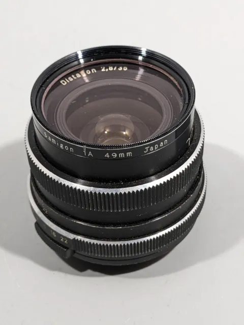 Rollei Carl Zeiss Distagon 35mm f/2.8 Wide Angle Lens for QBM mount SLR Camera