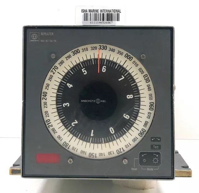 Raytheon Anschutz 133-555 BSH/46/33G/94 Kiel Marine Compass Repeater 2773