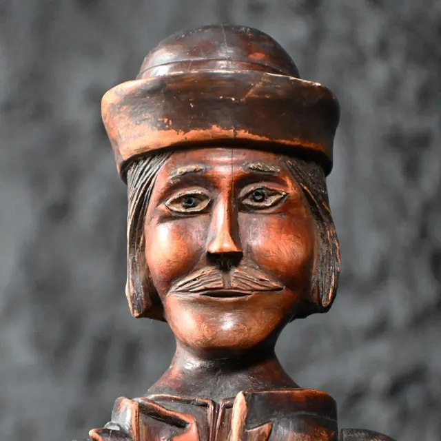 19th Century Hand Carved Folk Art Tyrolean Figure