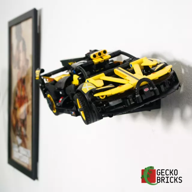 Gecko Bricks Wall mount for LEGO Technic Bugatti Bolide 42151