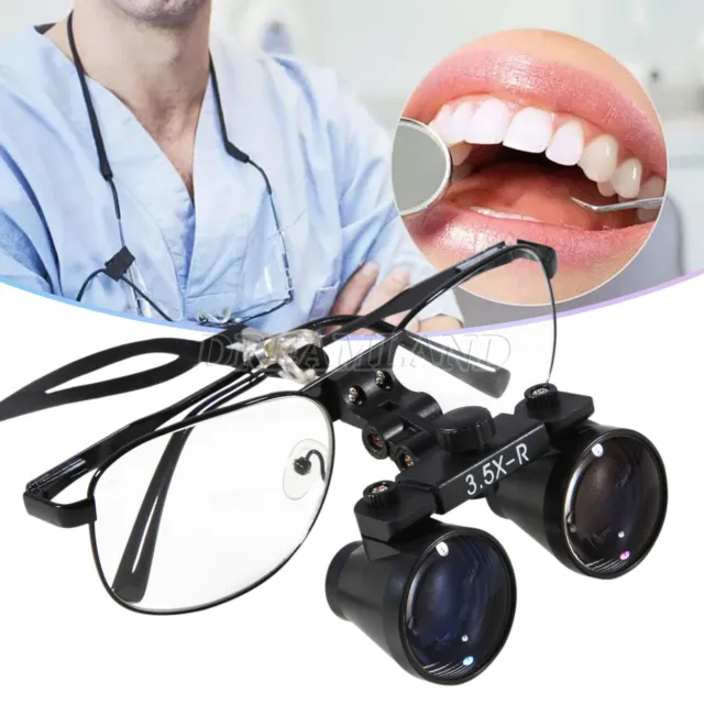 Lupas Binoculares Quirúrgicas Dentales Lupa 3.5X 420mm Gafas