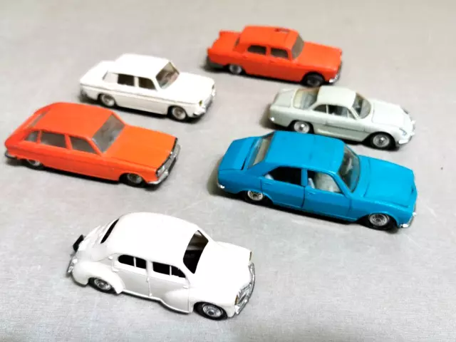 LOT 6 voitures NOREV vintage n° 51 / 3 / 59 / 160 / 68 / Renault 4cv