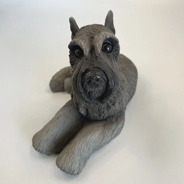 1984 Animal Classics Black Schnauzer Scottie Terrier Dog Figurine