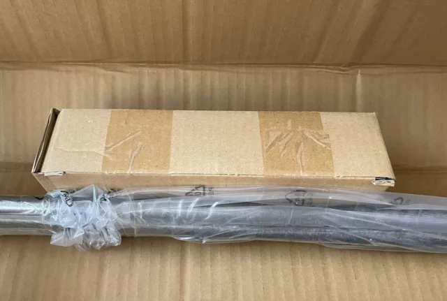 Pottery Barn Cast Iron Pewter Curtain Rod & Wall Bracket Large: 60-108, .75 NEW