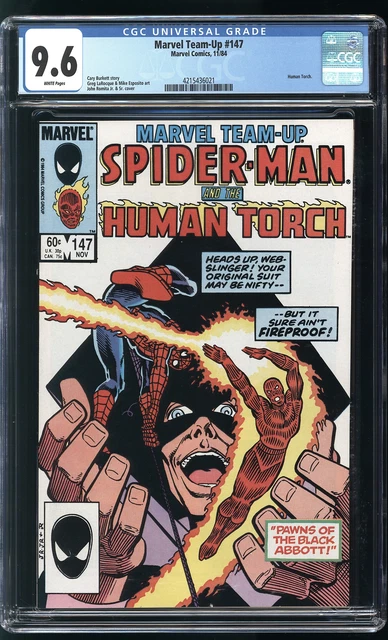 Marvel Team-Up 147 CGC 9.6 NM+ Black Abbott Human Torch Spider-Man Romita cover