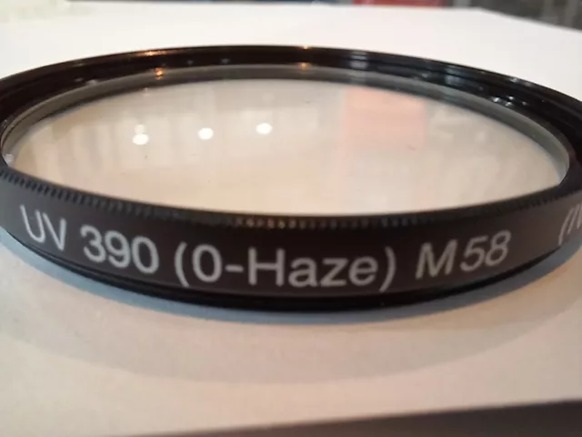 Hama Uv 390 (0-Haze) M58 (Iv) Camera Filter / Made In Japan - Au Stock !