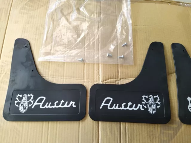 Bmc Austin Mudflaps,Classic Mini Cooper S,Mk1,Mk2,Gt,Rare,Works,Nos,Downton,0123