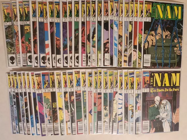 The Nam Comic Series Issues #1 Through #51 Marvel 1986