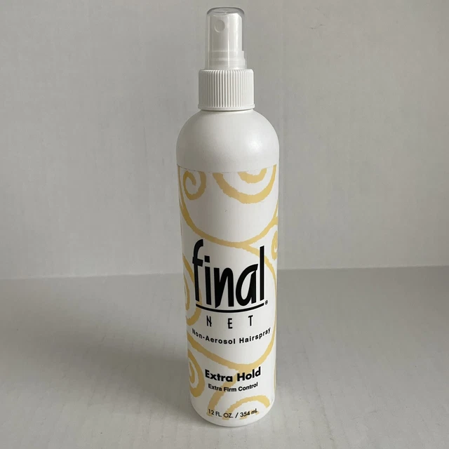 Final Net Hairspray Non-Aerosol Extra Hold Extra Firm Control  Bigger Size 12 oz