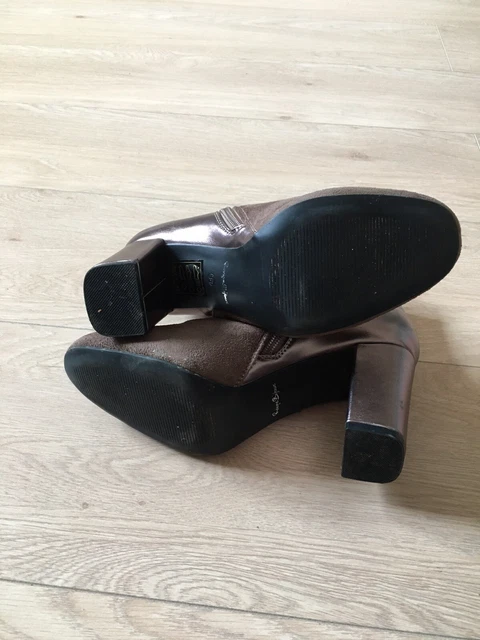 Bottines a talons marron taupe pointure 38 TBE 8