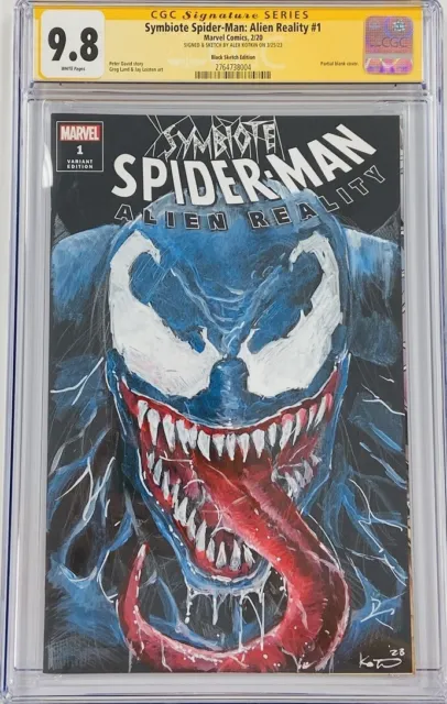 Marvel Symbiote Spider-Man #1 Venom OA Sketch & Signed by Kotkin CGC 9.8 SS MCU