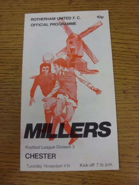 04/11/1986 Rotherham United v Chester City  (No Major Faults Noted)