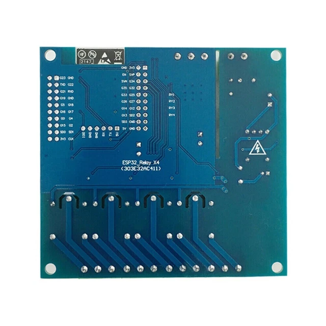Scheda di sviluppo ESP32WROOM ad alte prestazioni con modulo relè a 4 canali