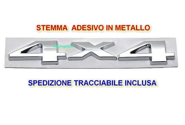 Adesivo 4x4 Cromato - Emblema Metallico Per Auto E Fuoristrada - Foto 10
