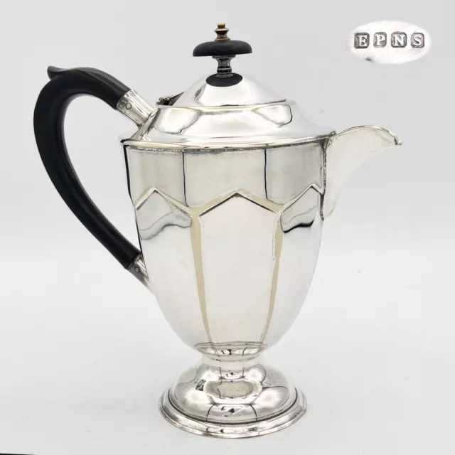 Antica caffettiera inglese in argento silver plated sheffield teiera d'epoca 900