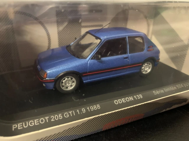 Peugeot 205 GTI 1.9 bleu métallisé - Odeon 139 - francis miniatures