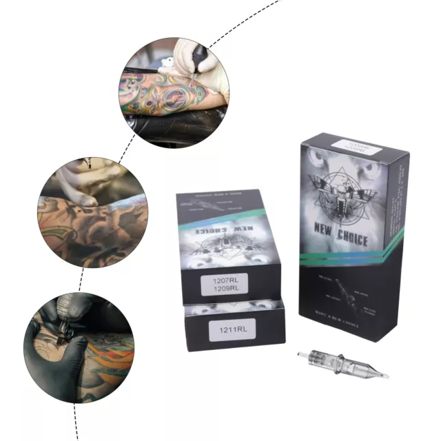 Agujas de tatuaje delineador redondo mixto 3RL 5RL 7RL 9RL 11RL (50 piezas) alta calidad