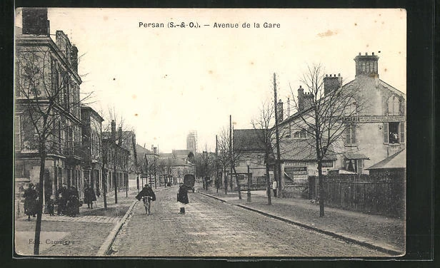 CPA Persan, Avenue de la Gare