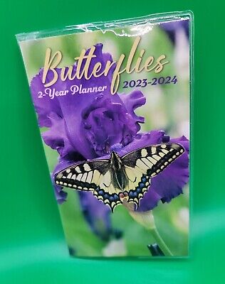 BUTTERFLIES 2 YEAR 2023-2024 Pocket Planner w $6.99 - PicClick