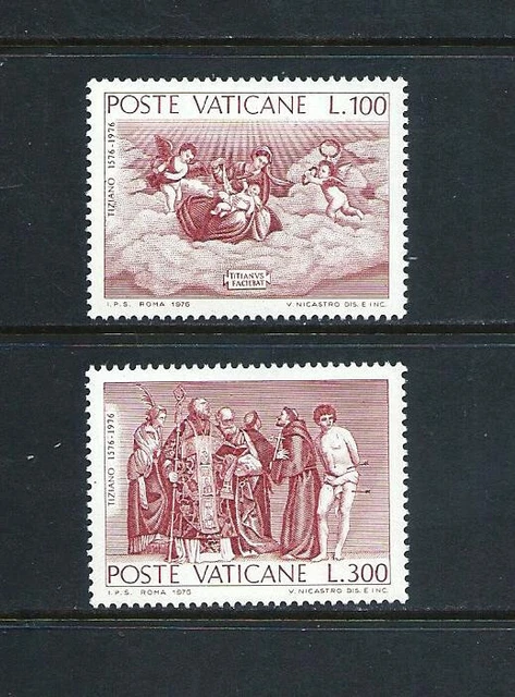 VATICAN _ 1976 'TITIAN VECELLO - PAINTER' SET of 2 _ MH ____(821)
