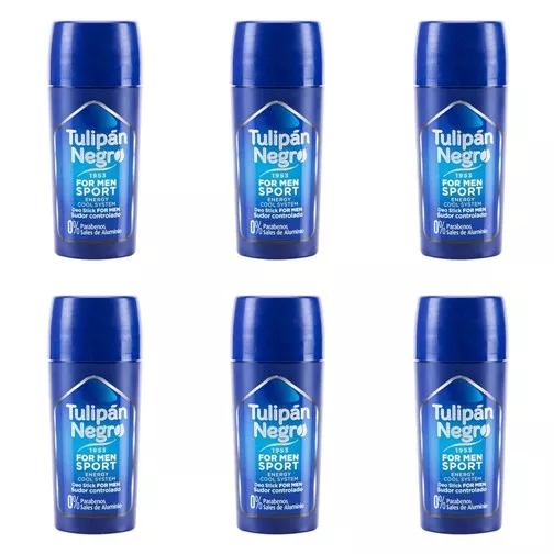 6 X 75 ml - Tulipan Negro Deo-Stick MANN -   AUS SPANIEN