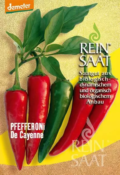 Piments Rouges Graines De Cayenne Samenfest Reinsaat Demeter Qualité De-öko 006