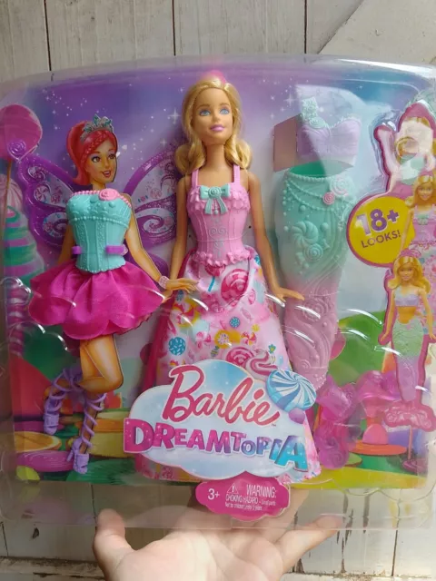 RARE Barbie Dreamtopia Sweetville Princess Doll & Outfit Playset Toy - Brand New
