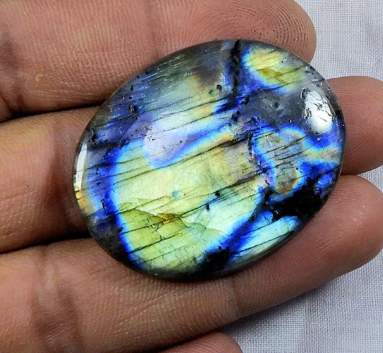 Natural Blue Multi Flash Labradorite Oval Cabochon Loose Gemstone HB32-39 d852