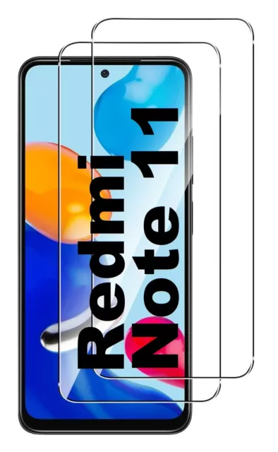 2x Xiaomi Redmi Note 11 Panzerfolie Schutzglas Echt Hart 9H Displayschutz Glas