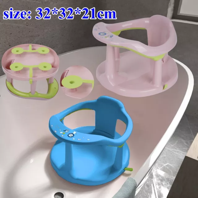 Newborn Infant Baby Bath Seat Non-Slip Infants Baby Bath Chair for Bathtub AU