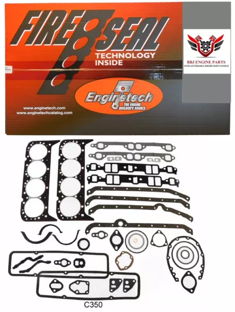 Chevrolet GMC SBC 283 307 327 350 5.7 1959–1985 Enginetech Rebuilder Gasket Set