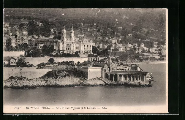 CPA Monte-Carlo, Le Tir aux Pigeons et le Casino 1906