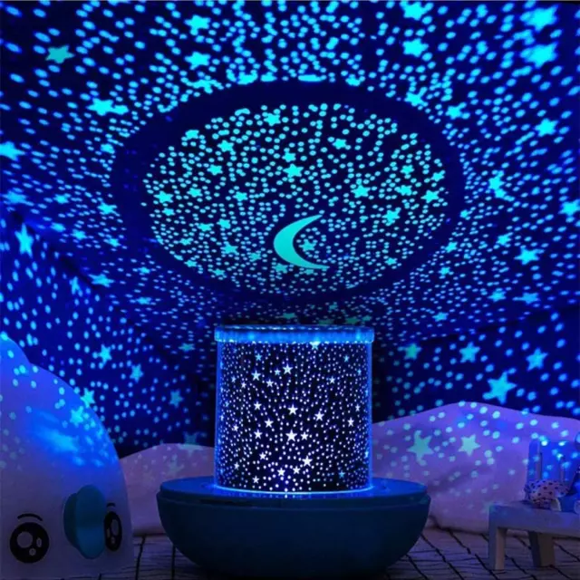 Remote Control and Timer Design Seabed Starry Sky Rotating LED Star Projector fo