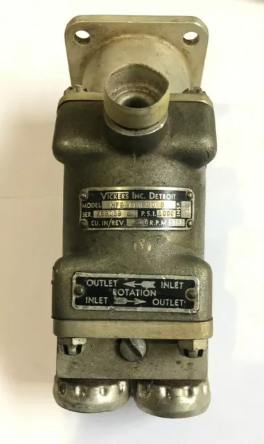 Aircraft Hydraulic Pump By Vickers INC P/N MF9713-30B As Removed