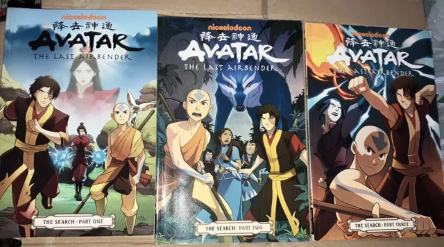 AVATAR THE LAST AIRBENDER The Search Graphic Novels 1-3 Manga Gene Luen Yang