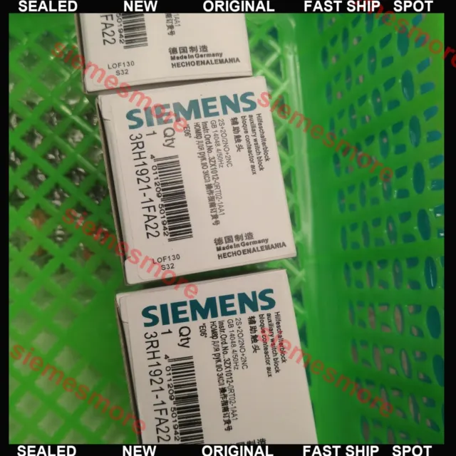 Siemens interruttore ausiliario blocco attacco 3RH1921-1FA22 blocco interruttore ausiliario