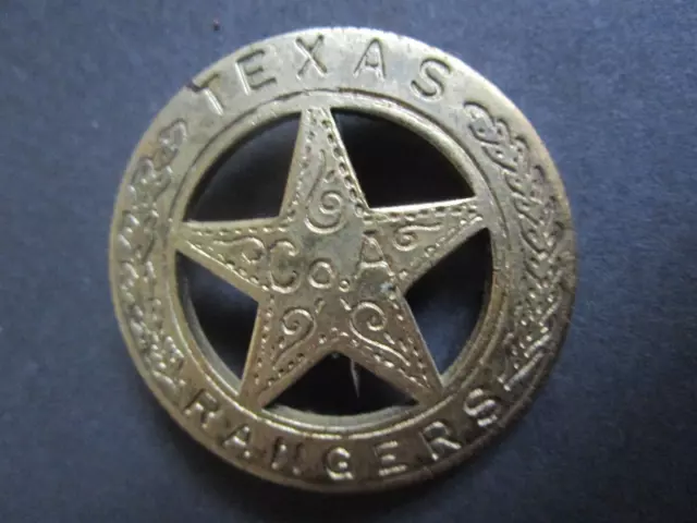 Abzeichen Texas Rangers Co. A , Ø 40 mm, Gewicht: ca. 17,5 Gramm