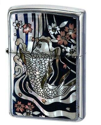 Zippo Lighter Shell Carp Color Japanese Pattern Unused Item Imported from Japan