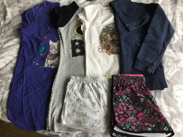 12-14 yrs girls T Shirt top shorts nighties bundle