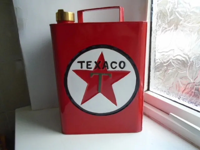 Reproduction vintage Texaco petrol can, garage, workshop, mancave